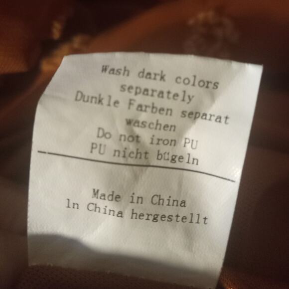 HANNA NIKOLE Terracotta Orange Maxi Dress 22W Plus Modest Boho Smocked Swiss Dot - Picture 10 of 10